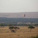 Masai Mara ballonnen boven de Mara rivier