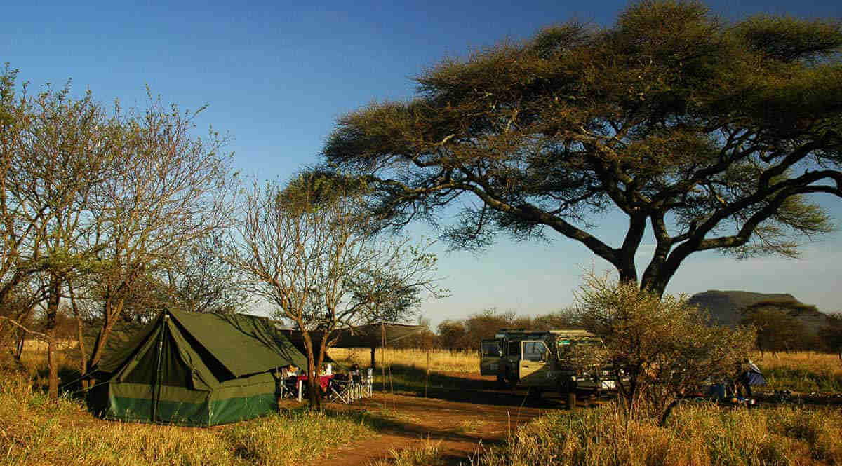 Special campsite, Serengeti, Tanzania